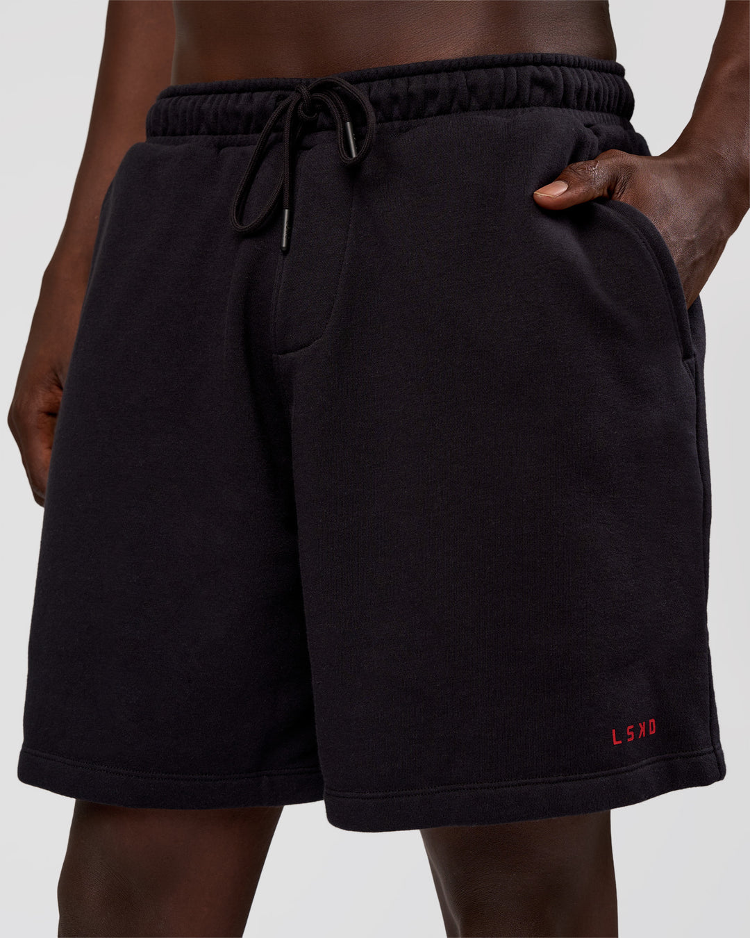 Man wearing Nothing Is Impossible 6" Short - Black-Flame | Model:Okello | Size:M - view 4