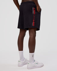 Man wearing Nothing Is Impossible 6" Short - Black-Flame | Model:Okello | Size:M | Thumbnail Index: 2