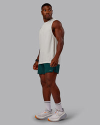 Man wearing Pace Lined Performance Short  5" in Dark Moss | Size:M | Thumbnail Index: 4