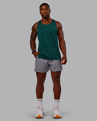 Man wearing Pace Lined Performance Short  5" in Storm Front | Size:M | Thumbnail Index: 5
