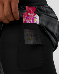 Man wearing Pace 5" Lined Running Short - Lunar Glow | Model:George | Size:M | Thumbnail Index: 2