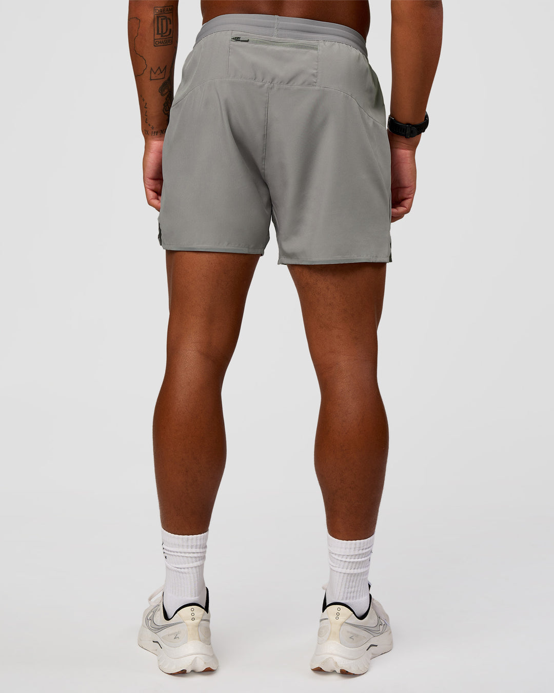 Man wearing Pace 5" Lined Running Short - Alloy | Model:Malebo | Size:M - view 5