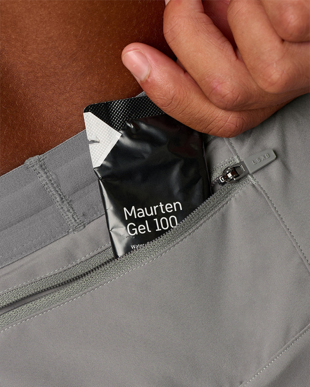 Man wearing Pace 5" Lined Running Short - Alloy | Model:Malebo | Size:M - view 4