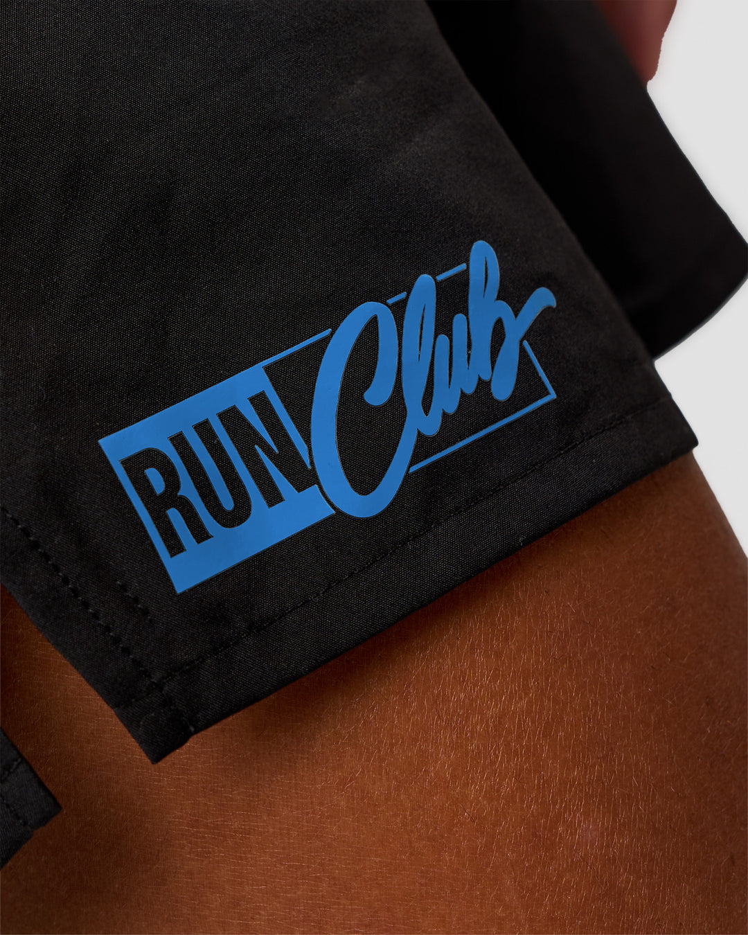 Man wearing Pace 5" Lined Running Short - Black-Palace Blue | Model:Malebo | Size:M - view 12