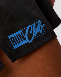 Man wearing Pace 5" Lined Running Short - Black-Palace Blue | Model:Malebo | Size:M | Thumbnail Index: 11