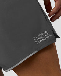 Man wearing Pace 5" Lined Running Short - Dark Storm-Alloy | Model:Jaiden | Size:M | Thumbnail Index: 2