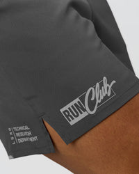 Man wearing Pace 5" Lined Running Short - Dark Storm-Alloy | Model:Jaiden | Size:M | Thumbnail Index: 1