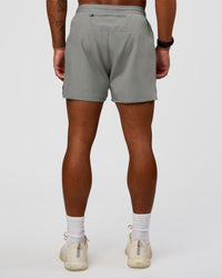Man wearing Pace 5" Running Short - Alloy | Model:Malebo | Size:M | Thumbnail Index: 5
