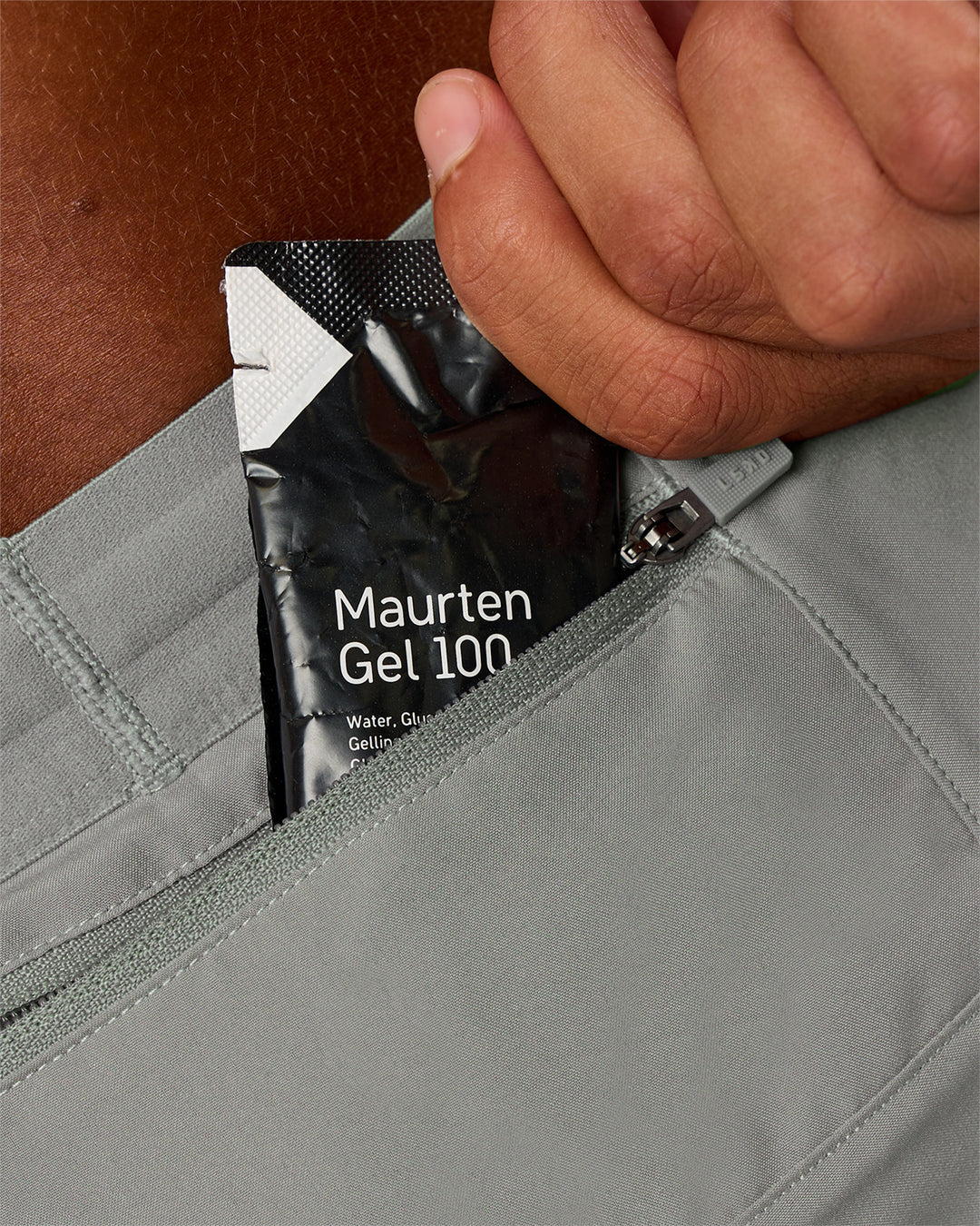 Man wearing Pace 5" Running Short - Alloy | Model:Malebo | Size:M - view 3