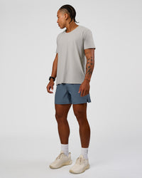 Man wearing Pace 5" Running Short - Blue Mirage | Model:Malebo | Size:M | Thumbnail Index: 2
