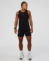 Man wearing Pace Air 5" Lined Running Short - Black | Model:Malebo | Size:M | Thumbnail Index: 1