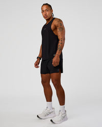 Man wearing Pace Air 5" Lined Running Short - Black | Model:Malebo | Size:M | Thumbnail Index: 8