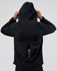Man wearing Pace Running Jacket - Black | Model:Konnor | Size:M | Thumbnail Index: 1