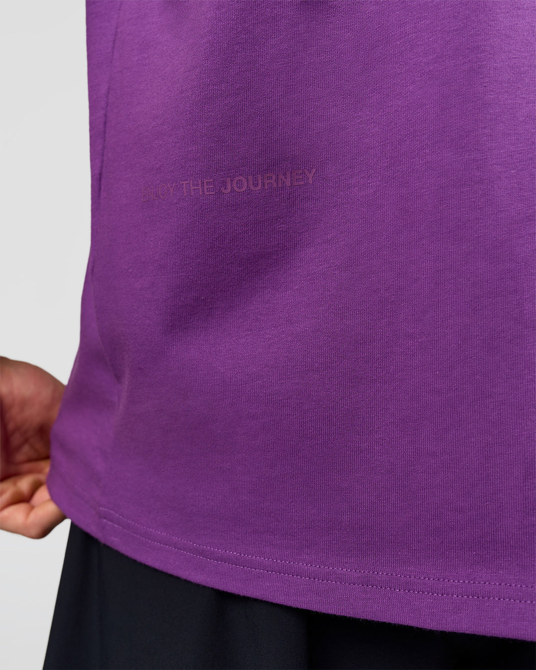 Man wearing Pride Sticker Boxy Tee - Fresh Purple | Model:Albert | Size:M - view 12