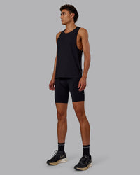 Man wearing Race Day Short Tight 8" in Black | Model:Jaxon | Size:M | Thumbnail Index: 3
