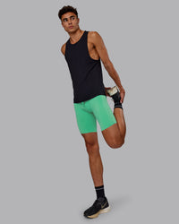 Man wearing Race Day Short Tight 8" - Mystic Green | Model:Jaxon | Size:M | Thumbnail Index: 4