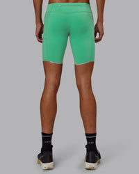 Man wearing Race Day Short Tight 8" - Mystic Green | Model:Jaxon | Size:M | Thumbnail Index: 3