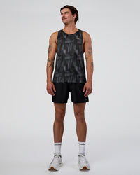 Man wearing Race Day Tank - Lunar Glow-Yellow Fizz | Model:Konnor | Size:M | Thumbnail Index: 1