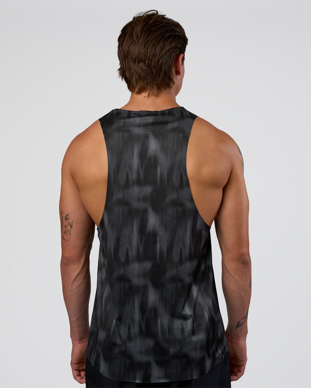 Man wearing Race Day Tank - Lunar Glow-Yellow Fizz | Model:Konnor | Size:M - view 3