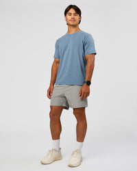 Man wearing Rep 5" Performance Short - Alloy | Model:George | Size:M | Thumbnail Index: 5