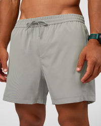 Man wearing Rep 5" Performance Short - Alloy | Model:George | Size:M | Thumbnail Index: 2