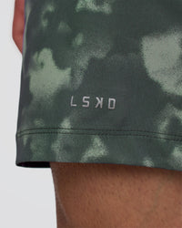 Man wearing Rep 5" Performance Short - Washed Camo Carbon | Model:Konnor | Size:M | Thumbnail Index: 4