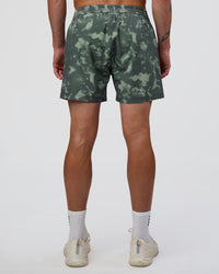 Man wearing Rep 5" Performance Short - Washed Camo Carbon | Model:Konnor | Size:M | Thumbnail Index: 3