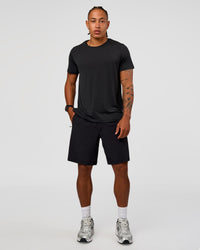 Man wearing Rep Training Tee - Black | Model:Malebo | Size:M | Thumbnail Index: 2