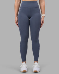 Woman wearing Rep Ultra High-Rise Full Length Legging Pockets - Night Shadow-White | Model:Amy | Size:M | Thumbnail Index: 8