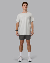 Man wearing Restore CloudFLX Short - Dark Storm | Model:Cameron | Size:M | Thumbnail Index: 2
