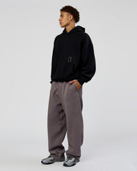 Man wearing Shadow Mode Oversized Hoodie - Black | Model:Leandro | Size:M | Thumbnail Index: 2