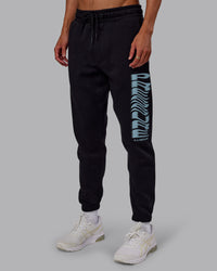 Man wearing Static Track Pant - Black-Skyride | Model:Jaxon | Size:M | Thumbnail Index: 8