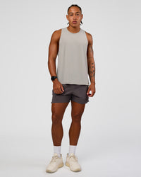 Man wearing UltraAir 5" Lined Performance Short - Duskstone | Model:Malebo | Size:M | Thumbnail Index: 2