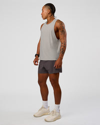 Man wearing UltraAir 5" Lined Performance Short - Duskstone | Model:Malebo | Size:M | Thumbnail Index: 6