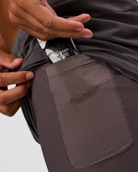 Man wearing UltraAir 5" Lined Performance Short - Duskstone | Model:Malebo | Size:M | Thumbnail Index: 1