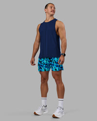 Man wearing UltraAir 5" Lined Performance Short - Luminous | Model:Jaiden | Size:M | Thumbnail Index: 5