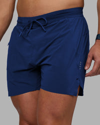 Man wearing UltraAir 5" Lined Performance Short - Midnight Blue | Model:Jaiden | Size:M | Thumbnail Index: 6