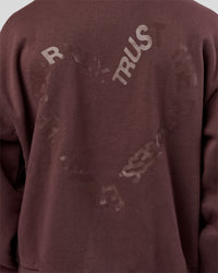 Man wearing Unisex Love The Process Oversize Hoodie - Cocoa Powder-Hot Chocolate | Model:Albert | Size:M | Thumbnail Index: 11