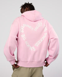 Man wearing Unisex Love The Process Oversize Hoodie - Marshmallow-White | Model:Okello | Size:M | Thumbnail Index: 5