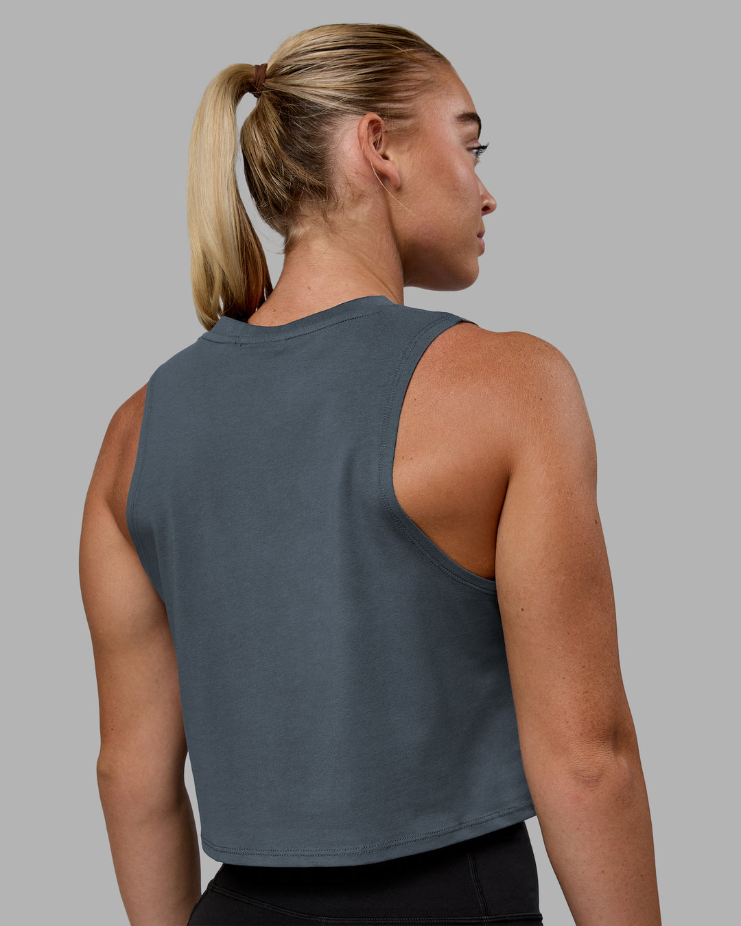 Woman wearing Agile FLXCotton Tank - Turbulence-Candy Pink - view 4