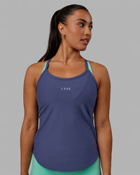 Woman wearing Agility Active Tank - Future Dusk | Thumbnail Index: 2