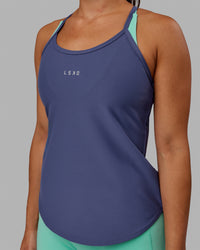 Woman wearing Agility Active Tank - Future Dusk | Thumbnail Index: 4