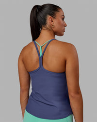 Woman wearing Agility Active Tank - Future Dusk | Thumbnail Index: 1