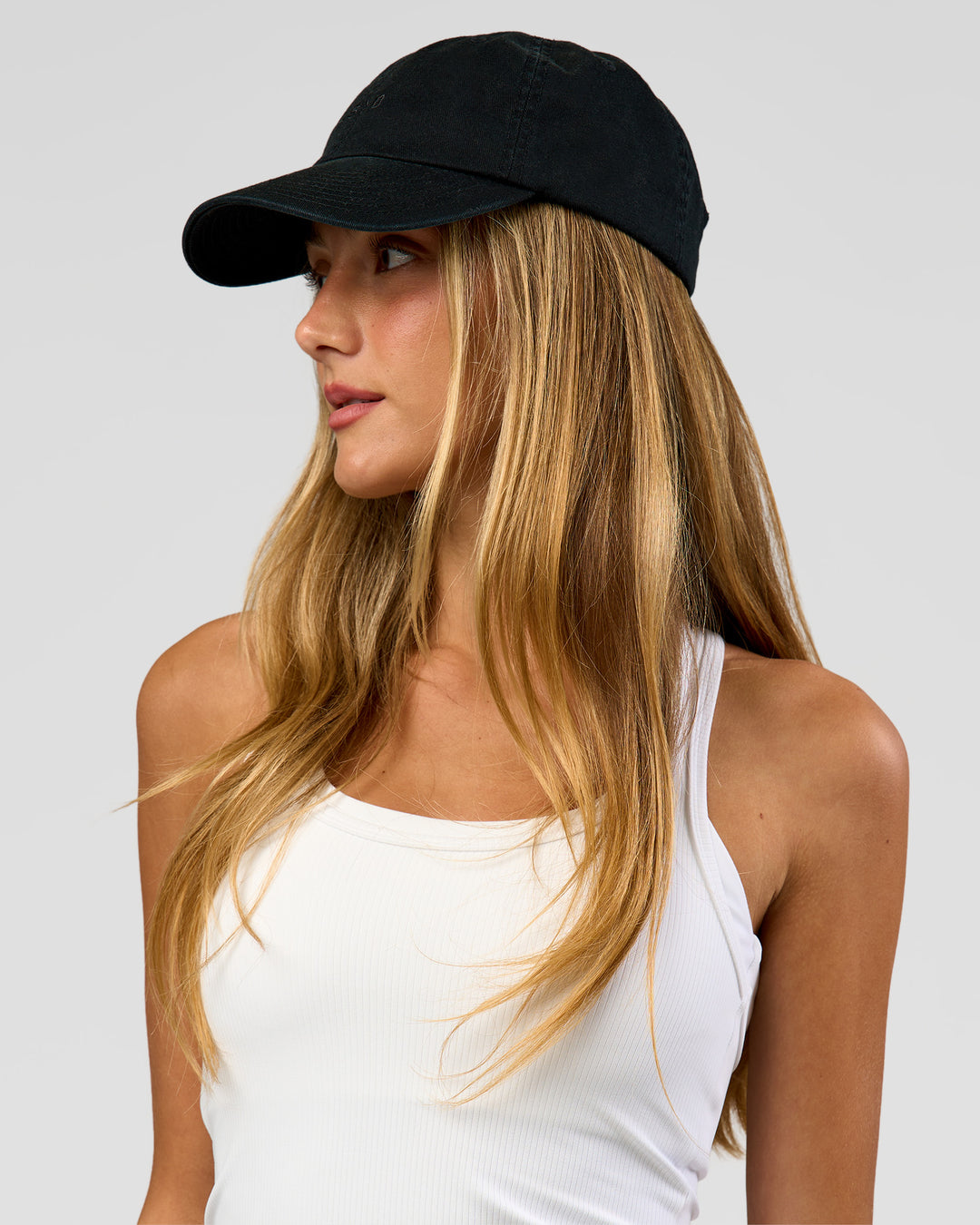 Woman wearing All Day Cap in Black - view 6