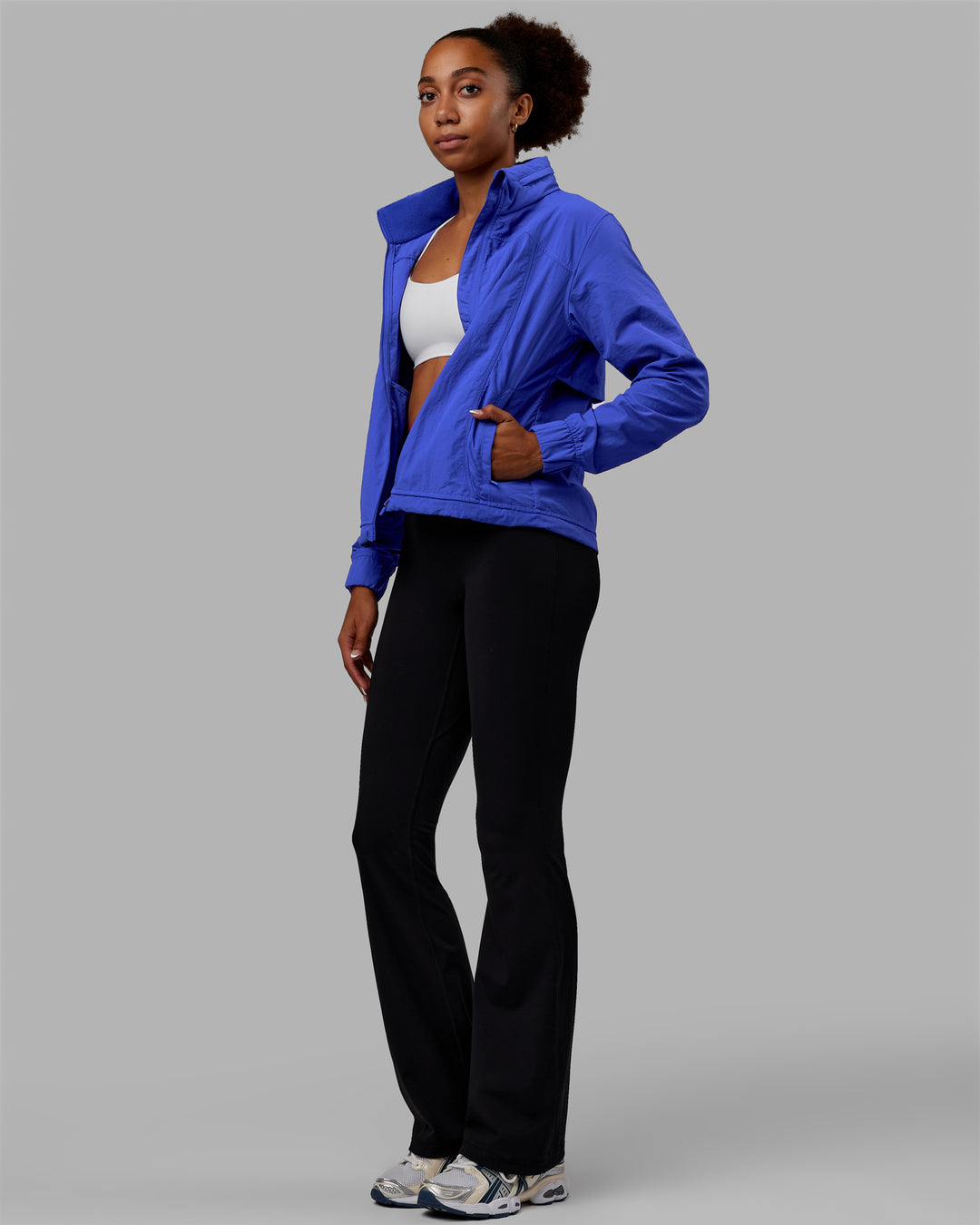 Women Wearing Barely There Jacket - Power Cobalt - view 5