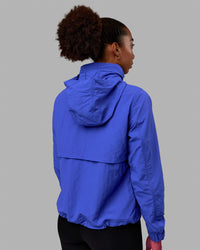 Women Wearing Barely There Jacket - Power Cobalt | Thumbnail Index: 5