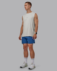 Man wearing Base FLXCotton Tank - Digital Mist | Thumbnail Index: 2