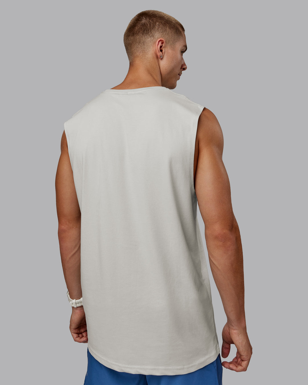 Man wearing Base FLXCotton Tank - Digital Mist - view 4