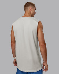 Man wearing Base FLXCotton Tank - Digital Mist | Thumbnail Index: 3