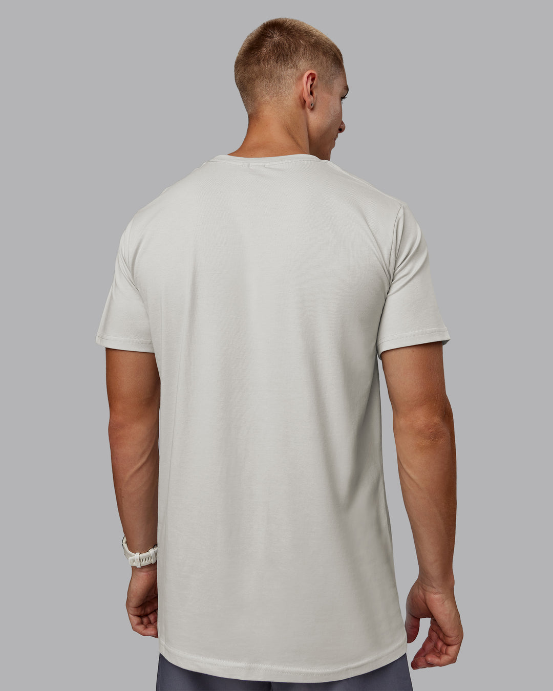 Man wearing Base FLXCotton Tee - Digital Mist - view 3